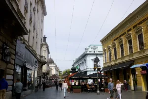 Pedestrian street in central Belgrade