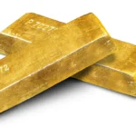 Storing gold and silver: two gold bars