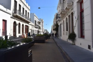 Pedestrian street in the Ciudad Vieja of Montevideo