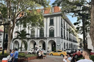 Plaza in Casco Viejo, the old town of Panama City