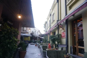 Café street in the old town of Tbilisi